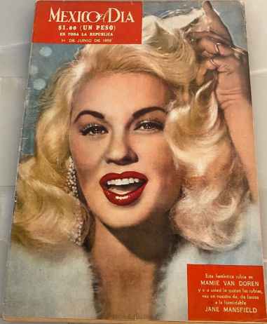 MEXICO AL DIA magazine side cover  March 1959