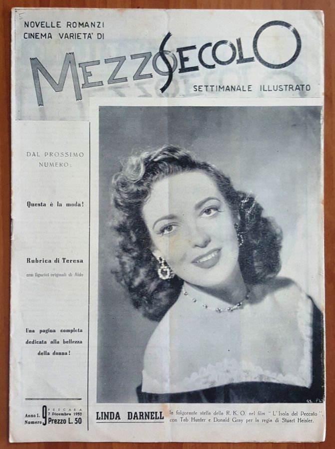 MEZZOSECOLO magazine side cover Issue 9 7 December 1952