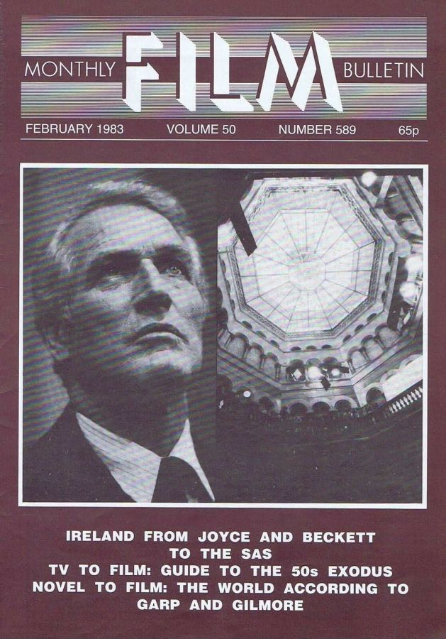 MONTHLY FILM BULLETIN magazine side cover Issue 589 February 1983
