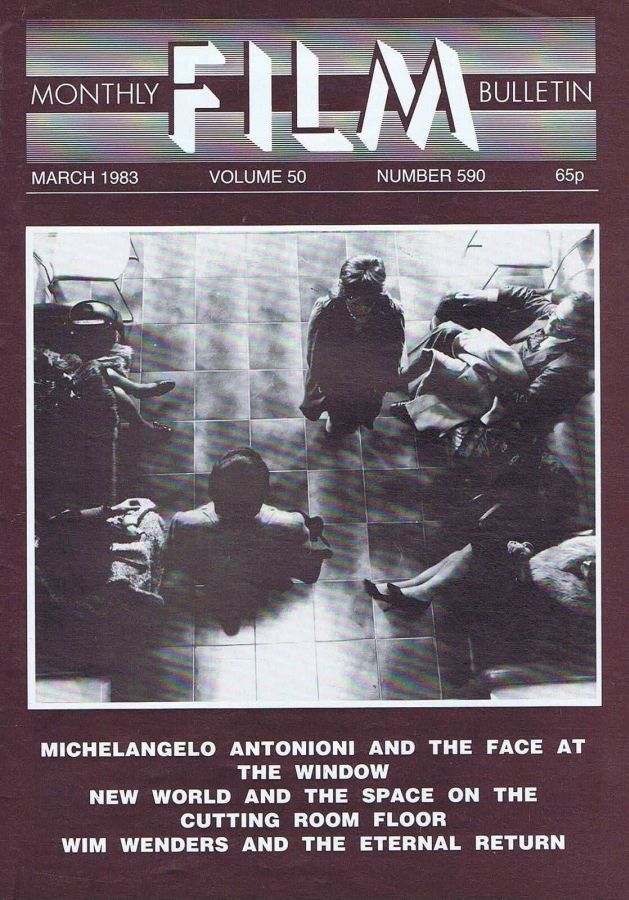 MONTHLY FILM BULLETIN magazine side cover Issue 590 March 1983
