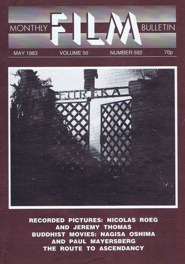 MONTHLY FILM BULLETIN magazine side cover Issue 592 May 1983
