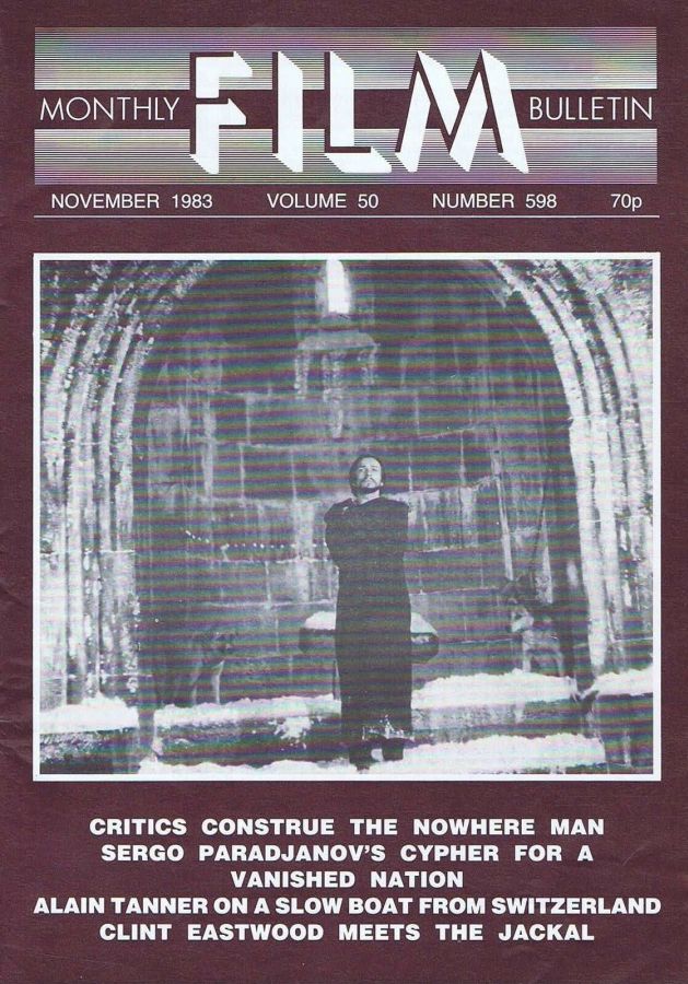 MONTHLY FILM BULLETIN magazine side cover Issue 598 November 1983