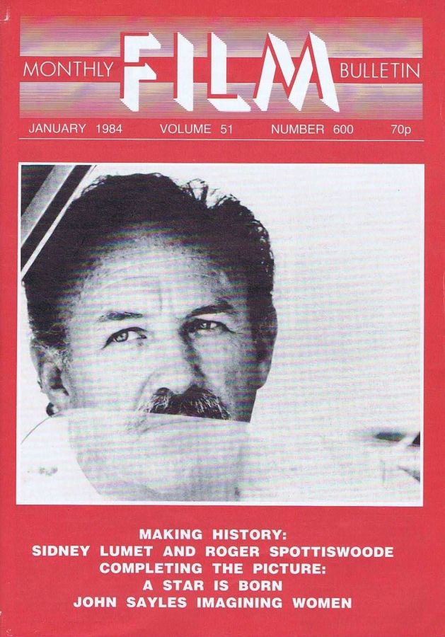 MONTHLY FILM BULLETIN magazine side cover Issue 600 January 1984