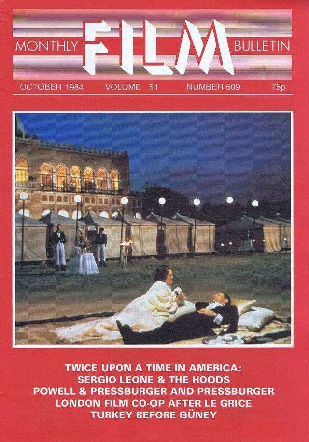 MONTHLY FILM BULLETIN magazine side cover Issue 609 October 1984