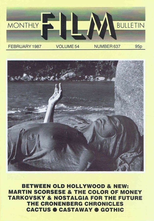 MONTHLY FILM BULLETIN magazine side cover Issue 637 February 1987