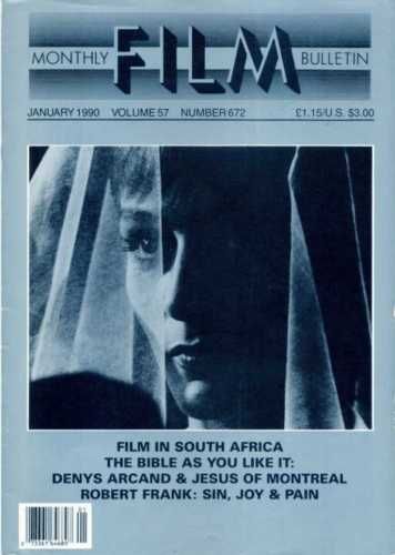 MONTHLY FILM BULLETIN magazine side cover Issue 672 January 1990