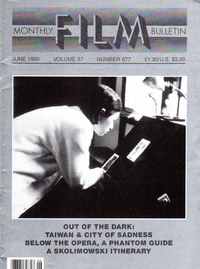 MONTHLY FILM BULLETIN magazine side cover Issue 677 June 1990