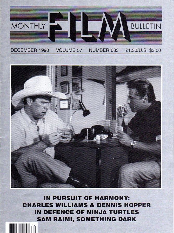 MONTHLY FILM BULLETIN magazine side cover Issue 683 December 1990