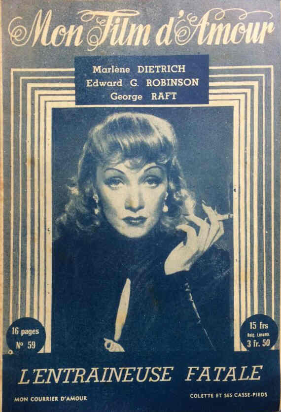 MON FILM D AMOUR magazine side cover Issue 59   
