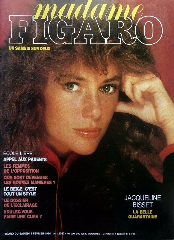 MADAME FIGARO FRANCE magazine side cover 4 February 1984