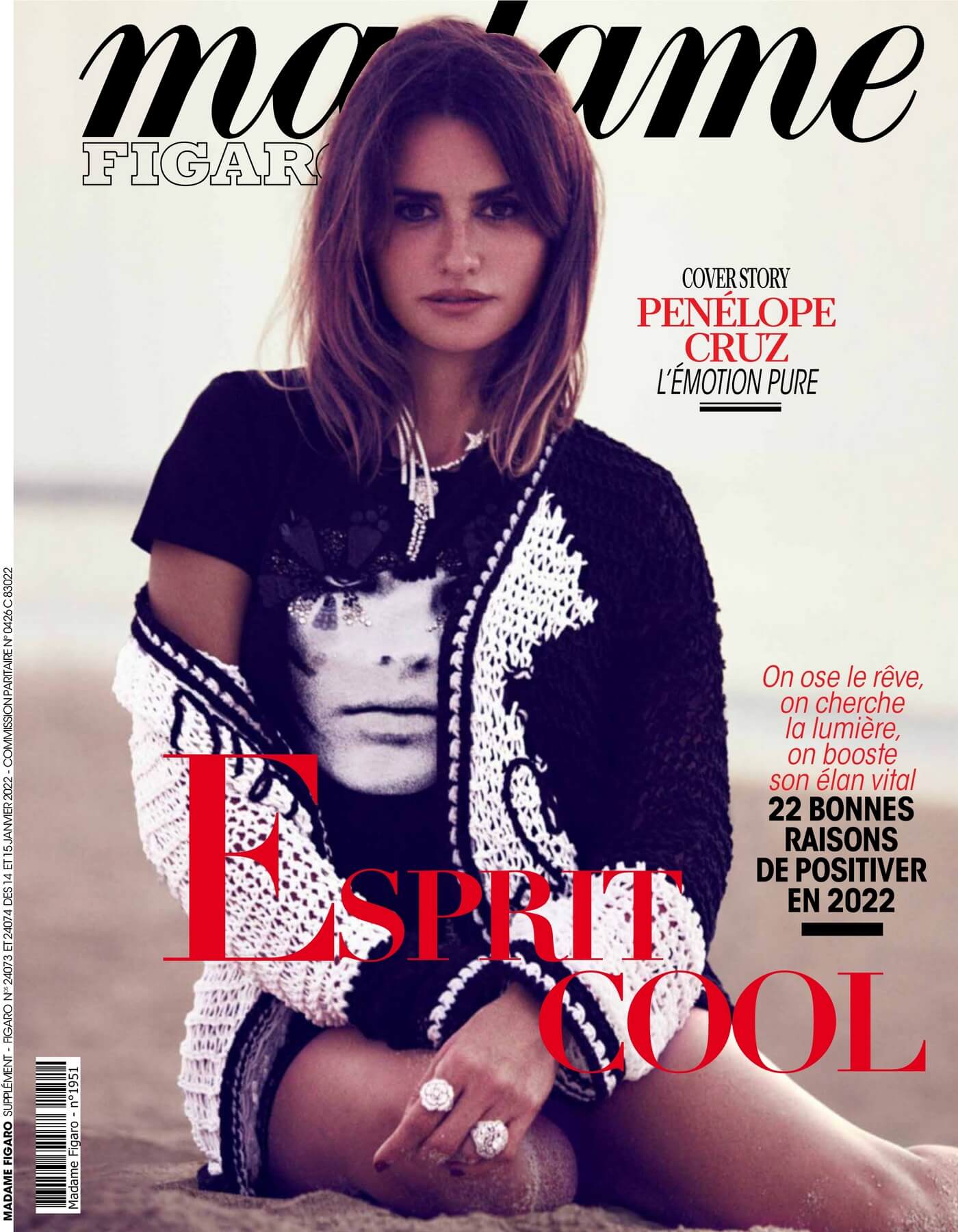 MADAME FIGARO FRANCE magazine side cover 14 January 2022