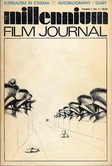 MILLENNIUM FILM JOURNAL magazine side cover Issue 1  1978