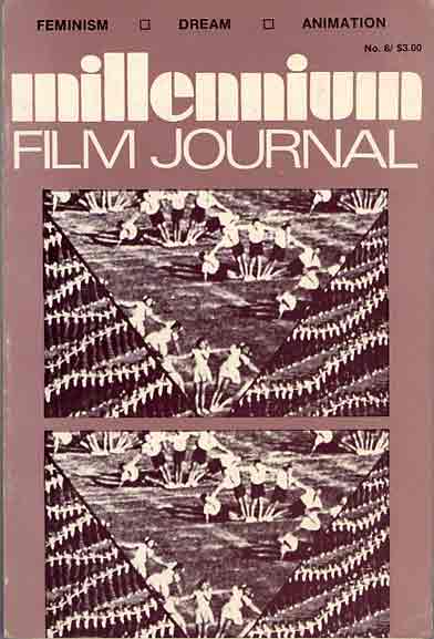 MILLENNIUM FILM JOURNAL magazine side cover Issue 6  1980