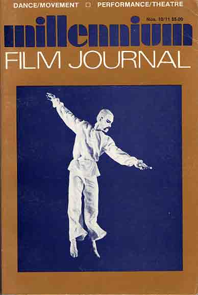 MILLENNIUM FILM JOURNAL magazine side cover Issue 10 /11 1981