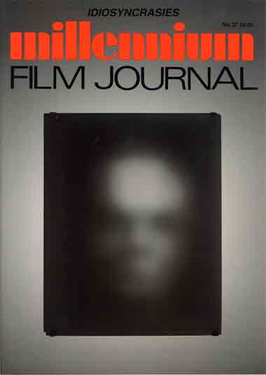 MILLENNIUM FILM JOURNAL magazine side cover Issue 37  2001