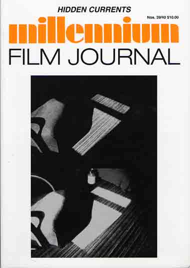 MILLENNIUM FILM JOURNAL magazine side cover Issue 39 /40 2003