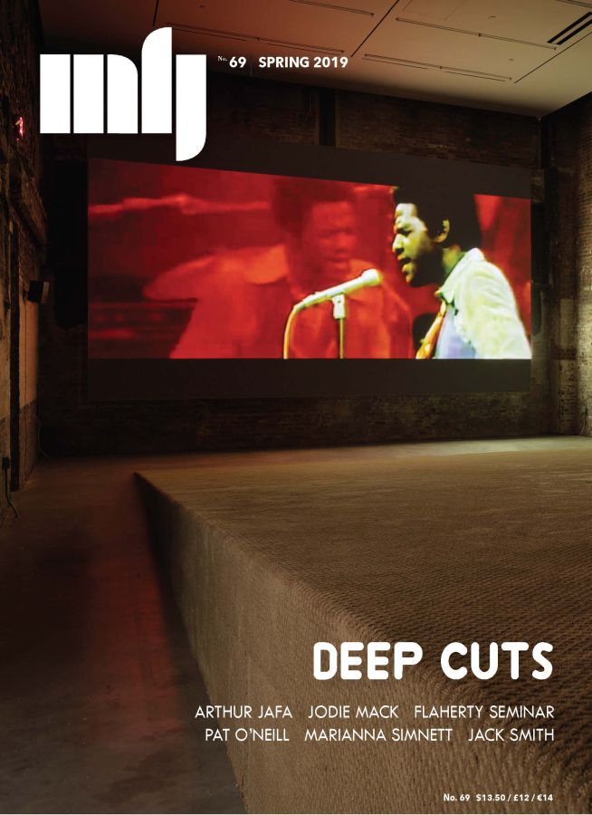 MILLENNIUM FILM JOURNAL magazine side cover Issue 69 Spring 2019