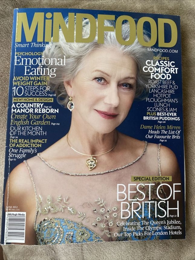 MINDFOOD magazine side cover  June 2012