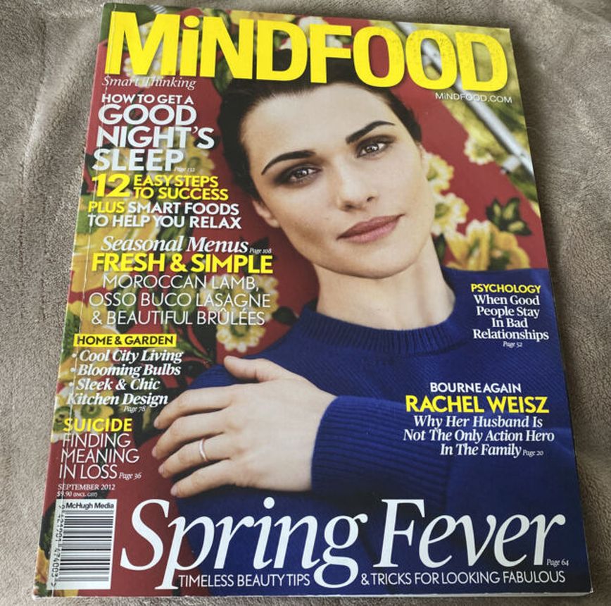 MINDFOOD magazine side cover  September 2012