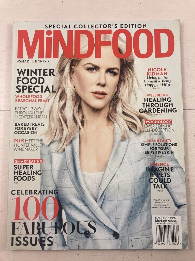 MINDFOOD magazine side cover  August 2017