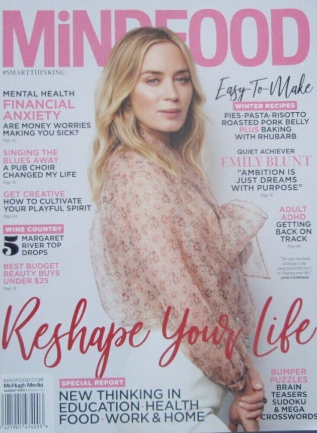 MINDFOOD magazine side cover  August 2021