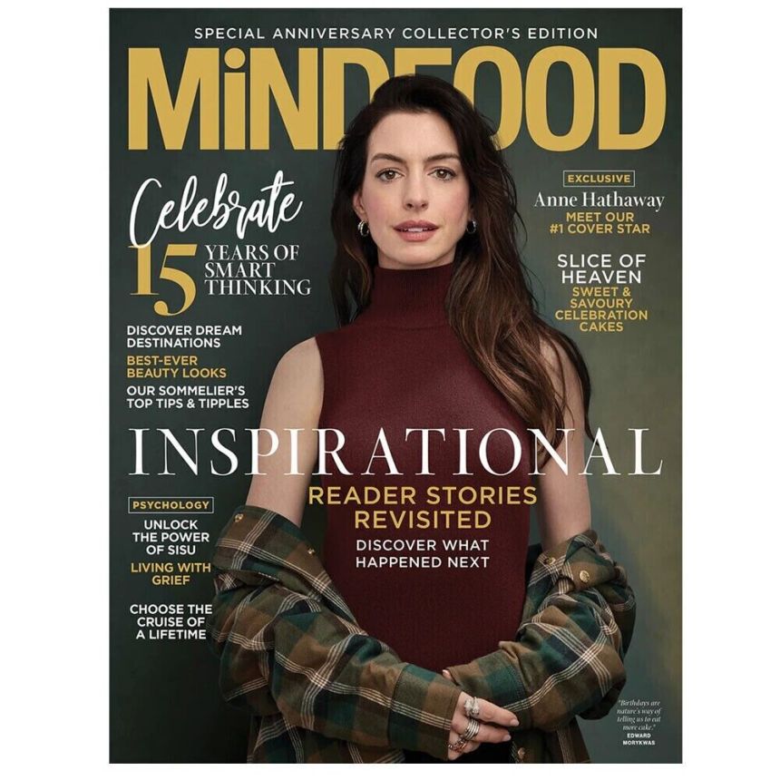 MINDFOOD magazine side cover  April 2023