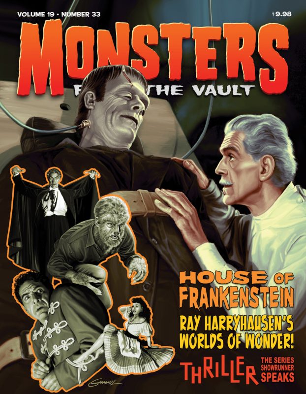 MONSTERS FROM THE VAULT magazine side cover Issue 33 October 2014