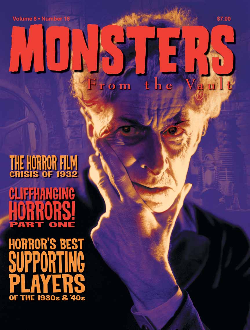 MONSTERS FROM THE VAULT magazine side cover Issue 16  2002