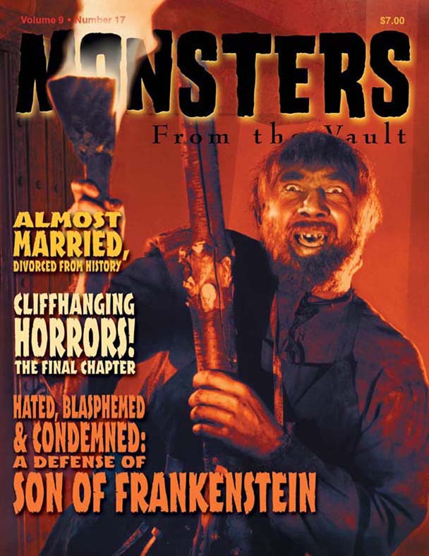 MONSTERS FROM THE VAULT magazine side cover Issue 17  Vol 9 # 17 Fall 2003