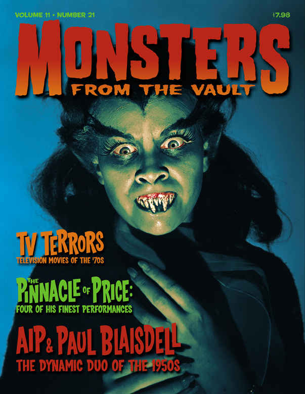 MONSTERS FROM THE VAULT magazine side cover Issue 21  Vol 11 # 21  2006