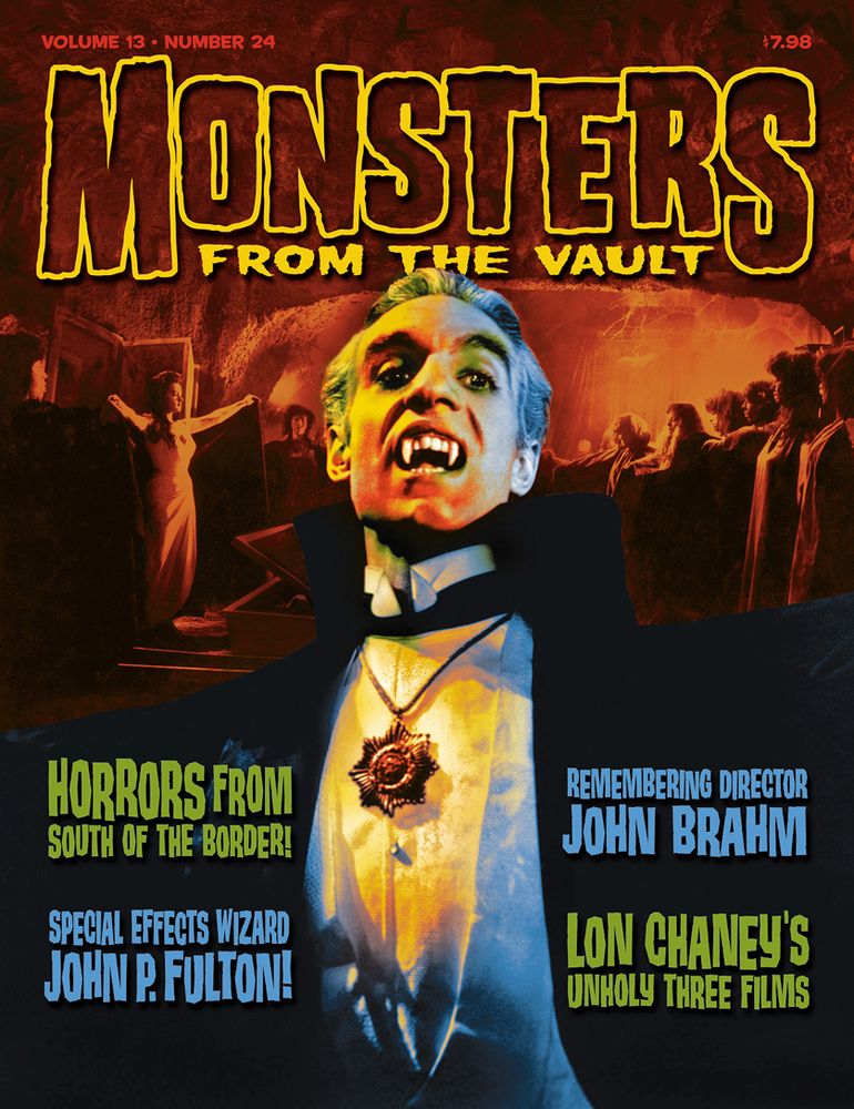 MONSTERS FROM THE VAULT magazine side cover Issue 24 January 2008