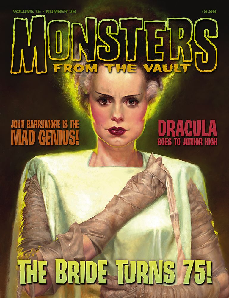 MONSTERS FROM THE VAULT magazine side cover Issue 28 February/March/April 2011