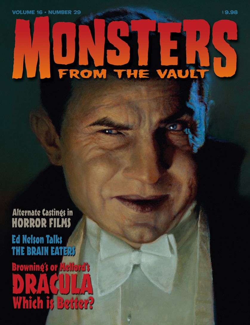 MONSTERS FROM THE VAULT magazine side cover Issue 29 July/August/September 2011