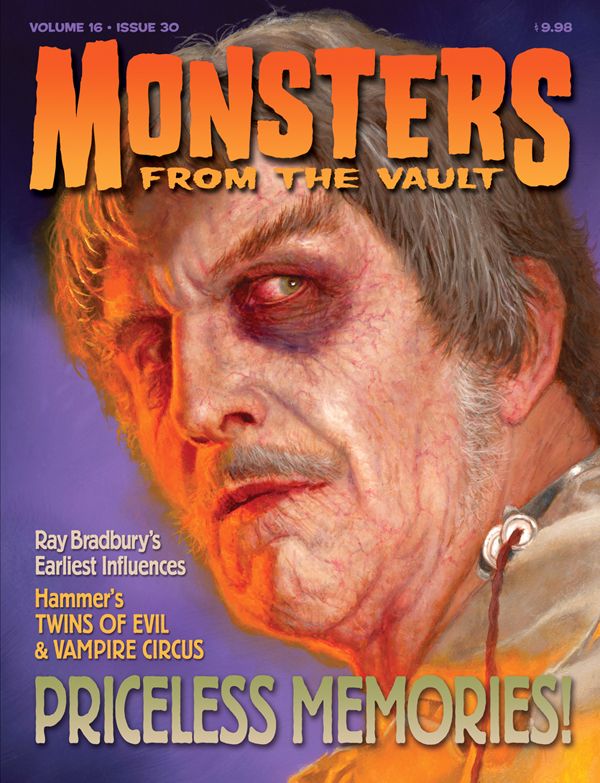 MONSTERS FROM THE VAULT magazine side cover Issue 30 April/May/June 2012