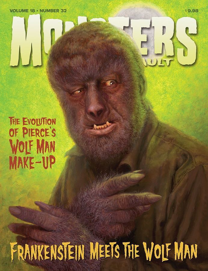 MONSTERS FROM THE VAULT magazine side cover Issue 32 August/September/October 2013