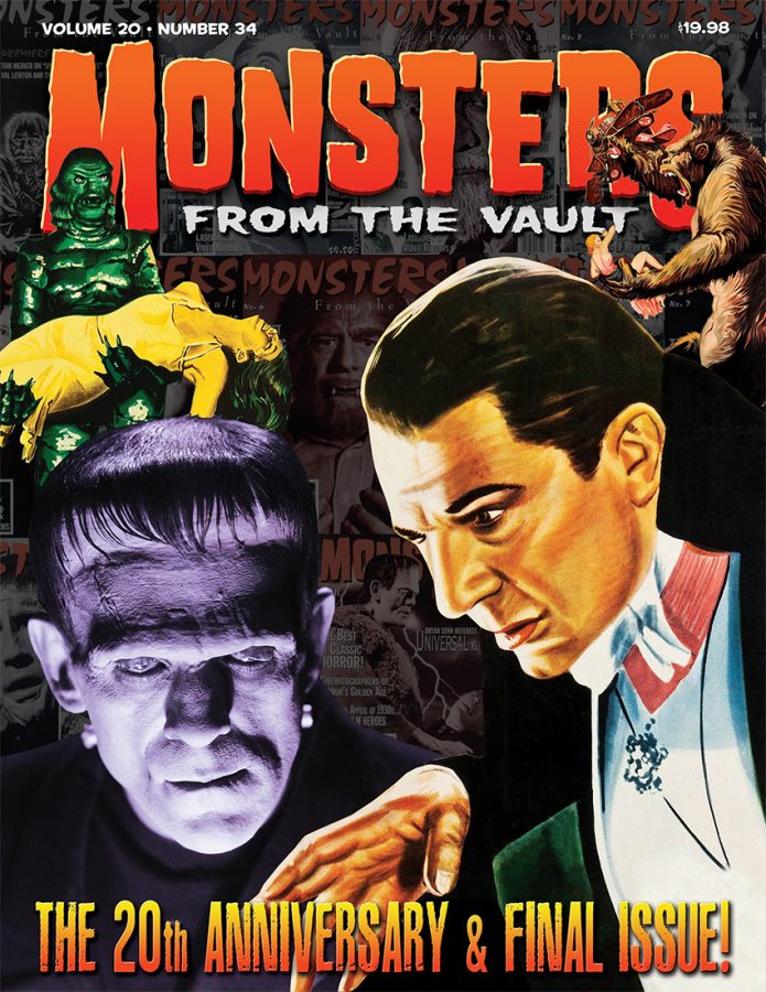 MONSTERS FROM THE VAULT magazine side cover Issue 34 Summer 2019