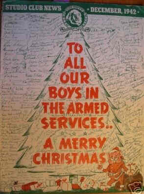 MGM STUDIO CLUB NEWS magazine side cover December 1942