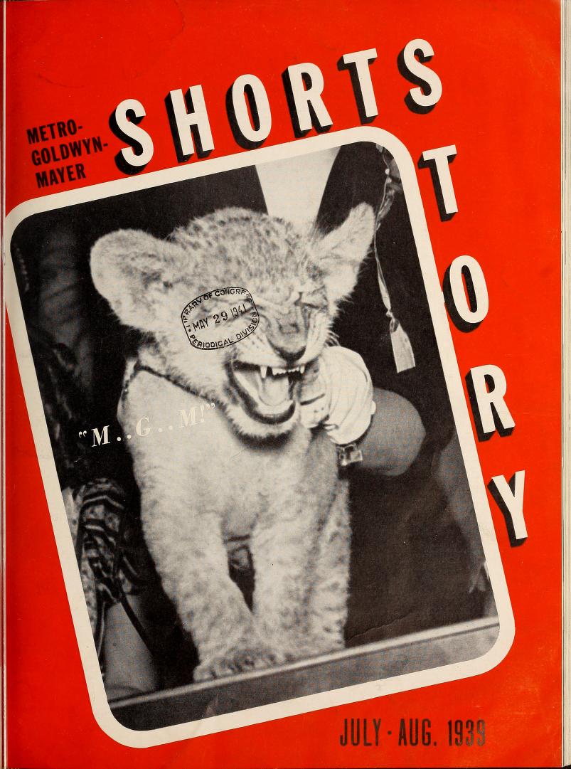 MGM SHORT STORY magazine side cover July/August 1939