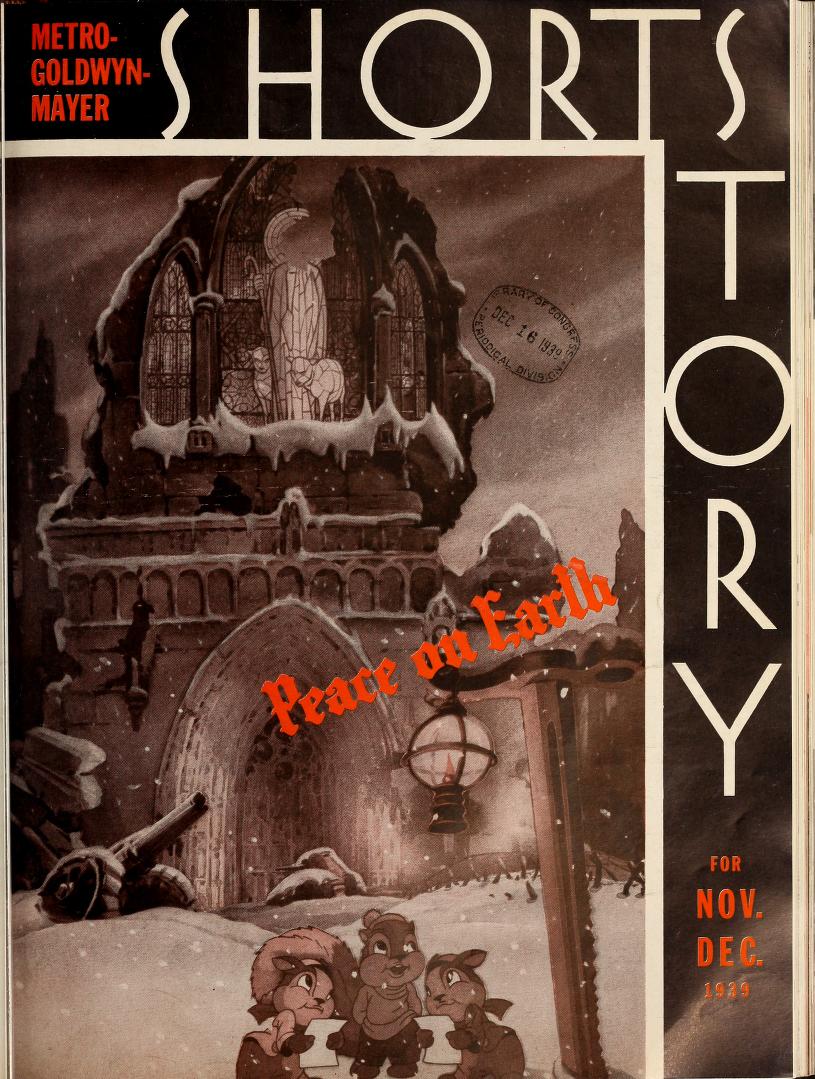 MGM SHORT STORY magazine side cover November/December 1939