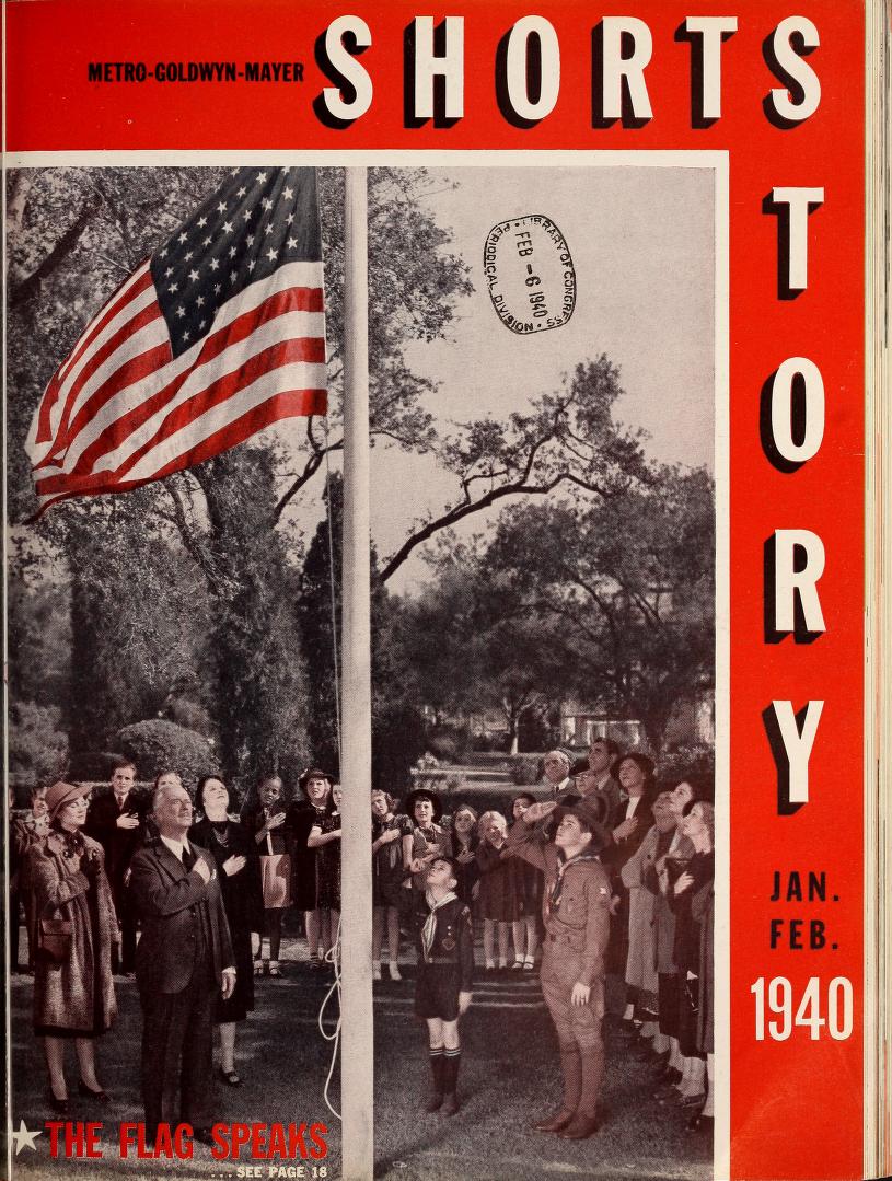 MGM SHORT STORY magazine side cover January/February 1940