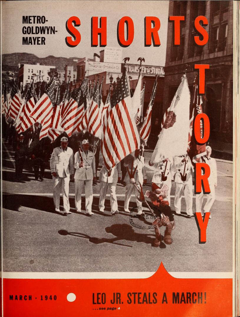 MGM SHORT STORY magazine side cover March 1940