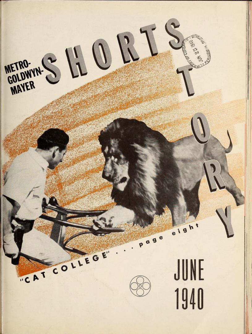 MGM SHORT STORY magazine side cover June 1940