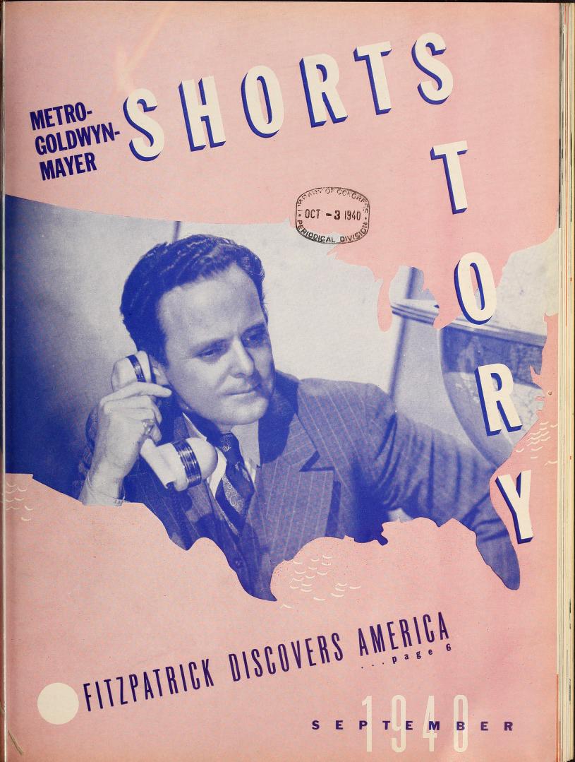 MGM SHORT STORY magazine side cover September 1940