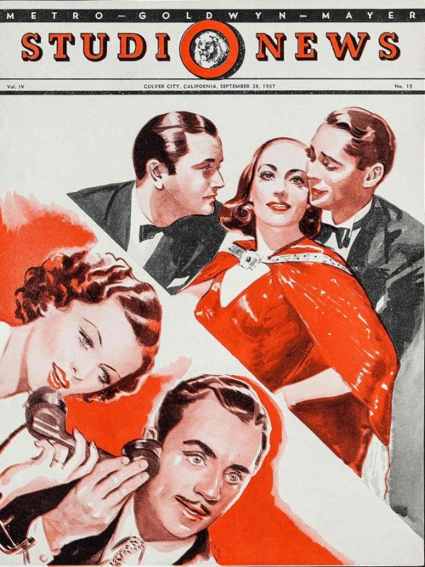 MGM STUDIO NEWS magazine side cover 28 September 1937