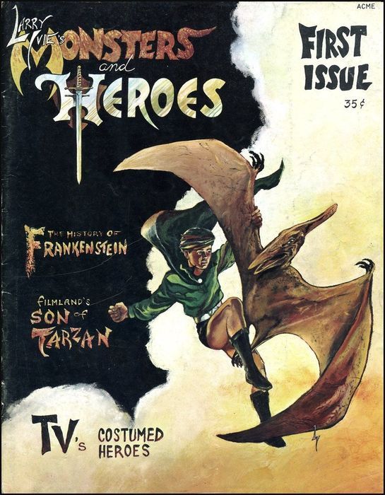 MONSTERS AND HEROES magazine side cover Issue 1  1967
