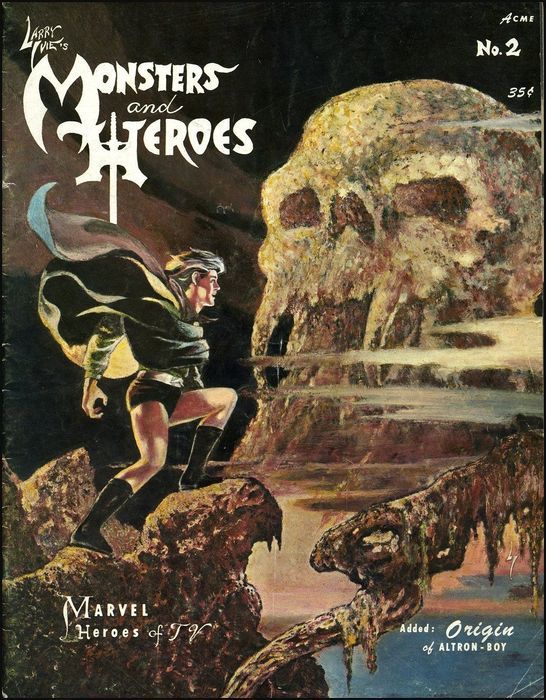 MONSTERS AND HEROES magazine side cover Issue 2  1967