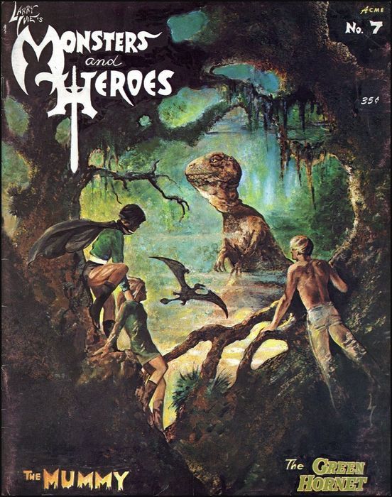 MONSTERS AND HEROES magazine side cover Issue 7 May 1970