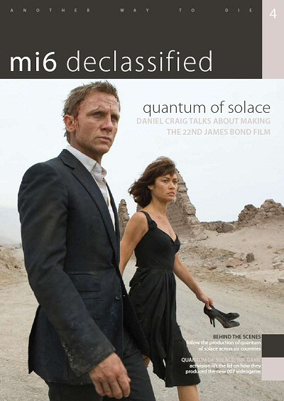 MI6 CONFIDENTIAL magazine side cover Issue 4 October 2008