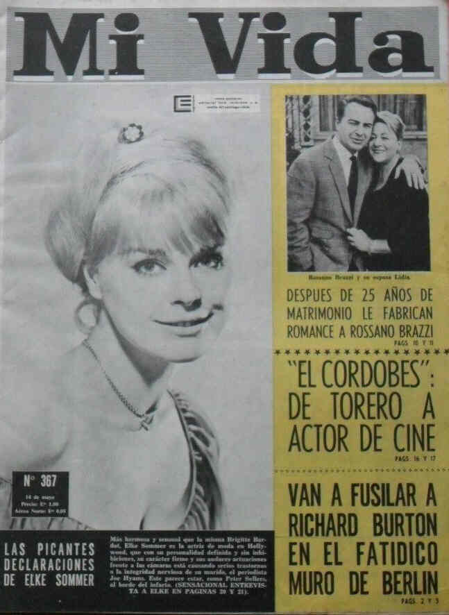 MI VIDA magazine side cover Issue 367 14 May 1965