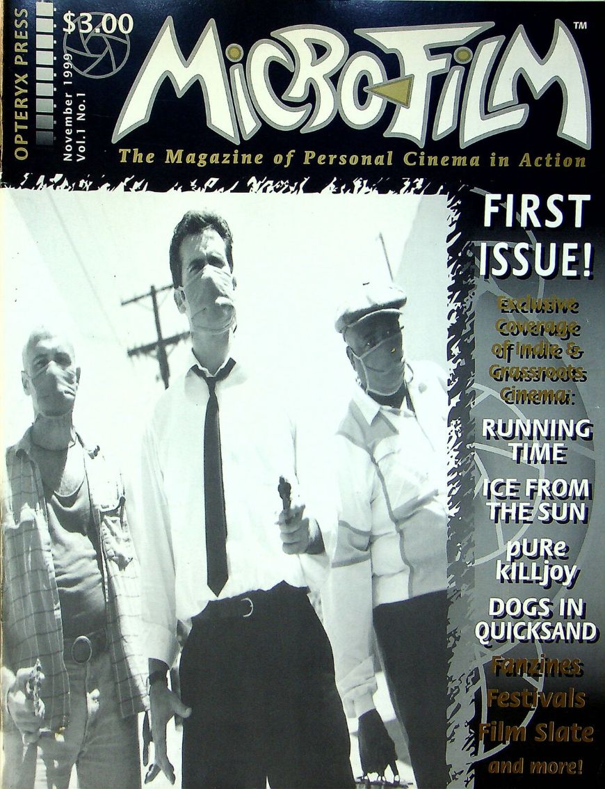 MICROFILM magazine side cover Issue 1  Vol 1 # 1 November 1999